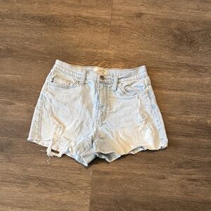 Universal Thread Light Wash Distressed Jean Shorts